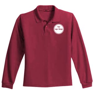Youth LS Silk Touch Polo Thumbnail
