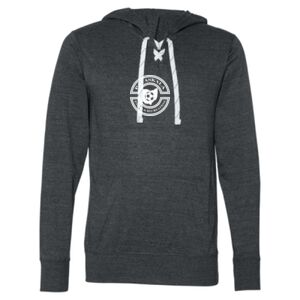 Unisex Jersey Sport Lace Hooded Pullover Thumbnail