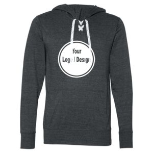 Unisex Jersey Sport Lace Hooded Pullover Thumbnail